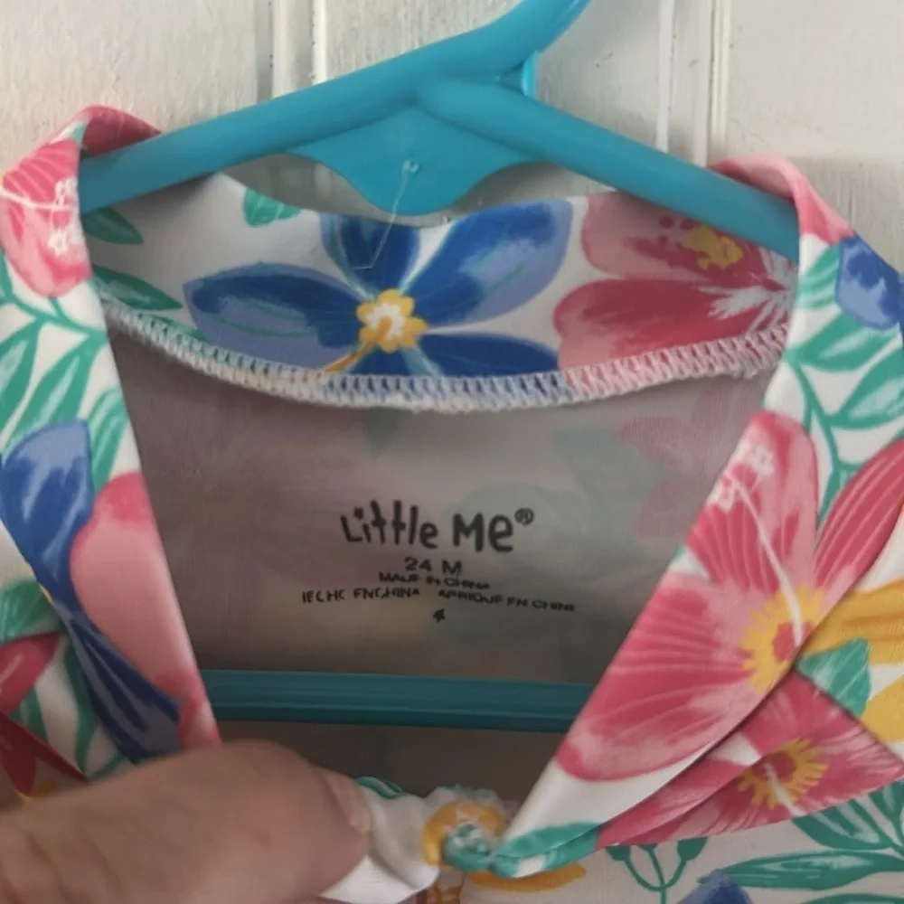 Little Me Floral Girls Swimwear Like New sz 24 mos